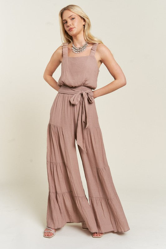 TIERED JUMPSUIT