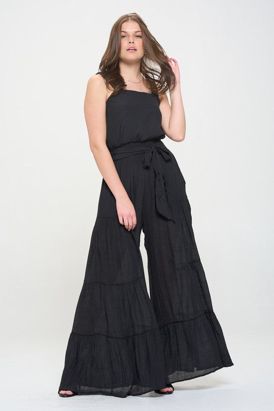 TIERED JUMPSUIT