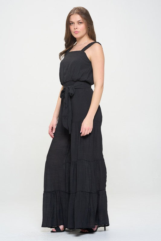 TIERED JUMPSUIT