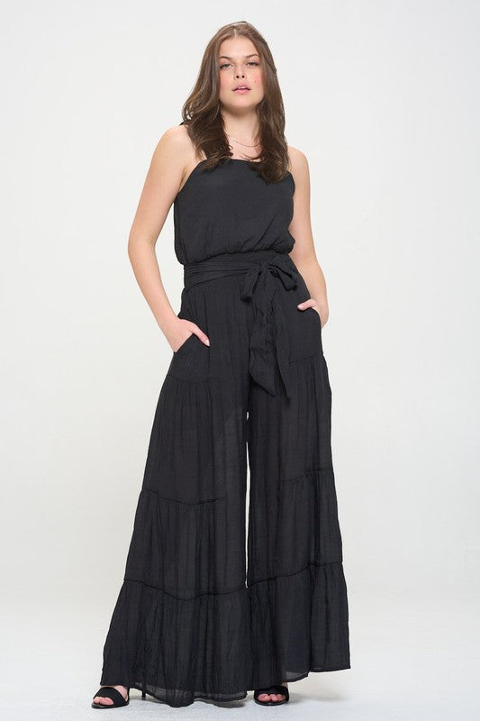 TIERED JUMPSUIT