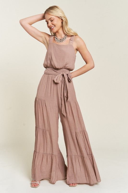 TIERED JUMPSUIT